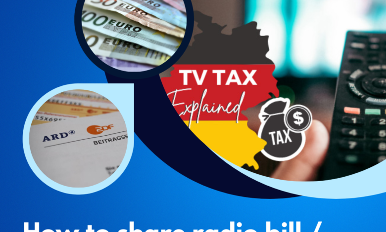 How to share radio bill Der Rundfunkbeitrag