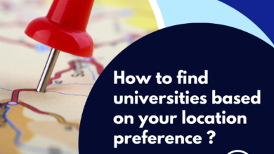 How to find universities based on your location preference