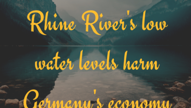 Rhine River's low water levels harm Germany's economy