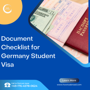 Document Checklist for Germany Student VisaDocument Checklist for Germany Student Visa