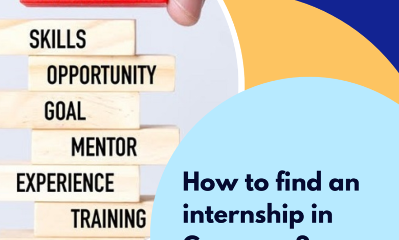 How to find an internship in Germany