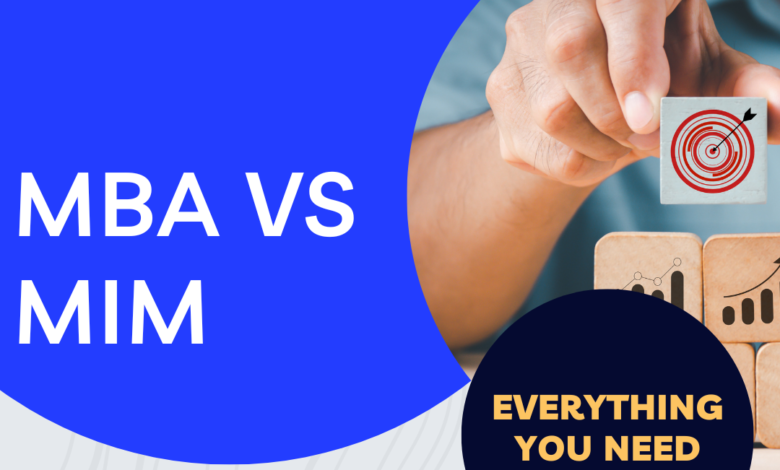 MBA vs MIM