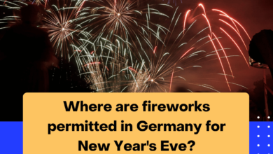 Where are fireworks permitted in Germany for New Year's Eve