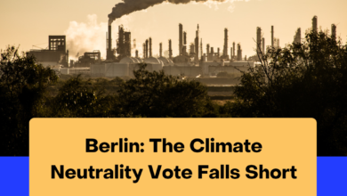 Berlin, The Climate Neutrality Vote Falls Short