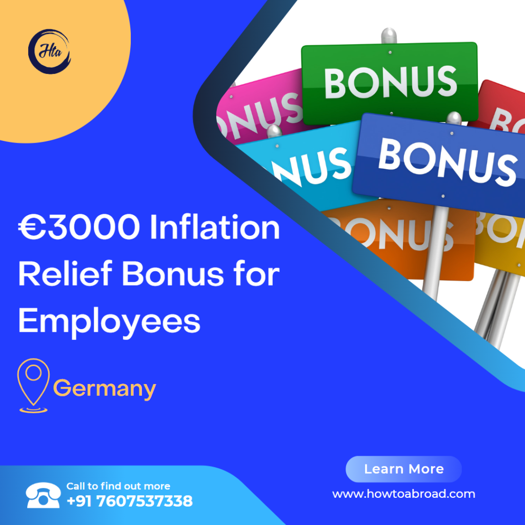 €3000 Inflation Relief Bonus for Employees How to Abroad