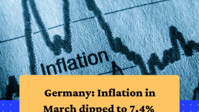 Germany, Inflation in March dipped to 7.4%
