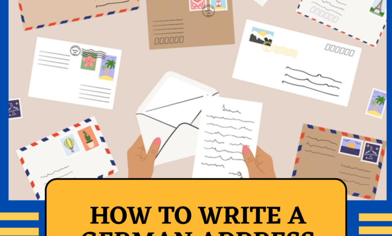 How to write a German address