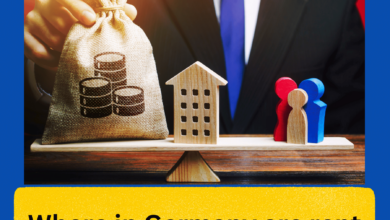 Where in Germany are rent burdens highest for workers?