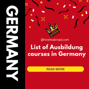 List of Ausbildung courses in Germany